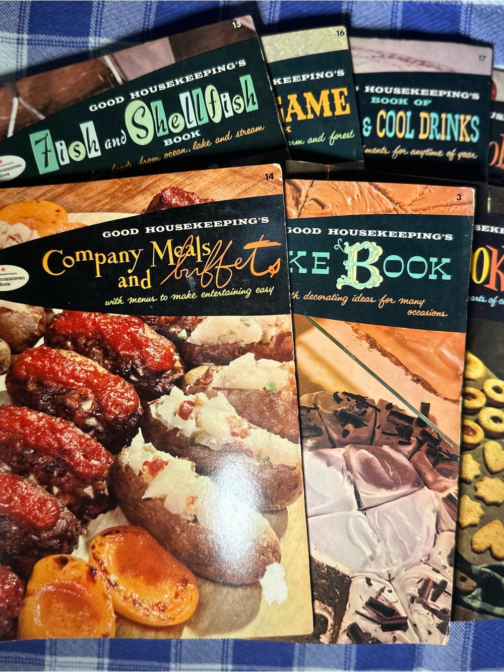 Vintage 1950sGood Housekeeping Cookbooks. Set of 7